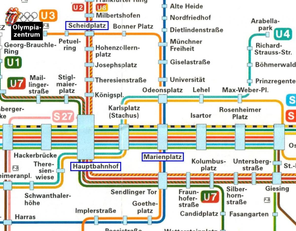Karta över münchen hauptbahnhof