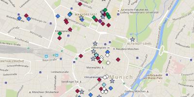 Karta över münchen altstadt