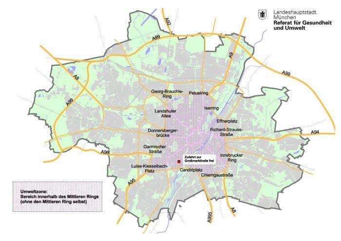Karta över münchen grön zon