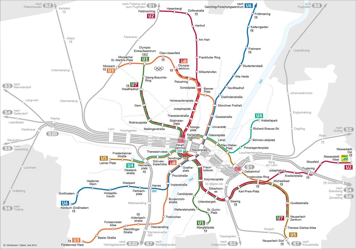 Karta över münchen u2