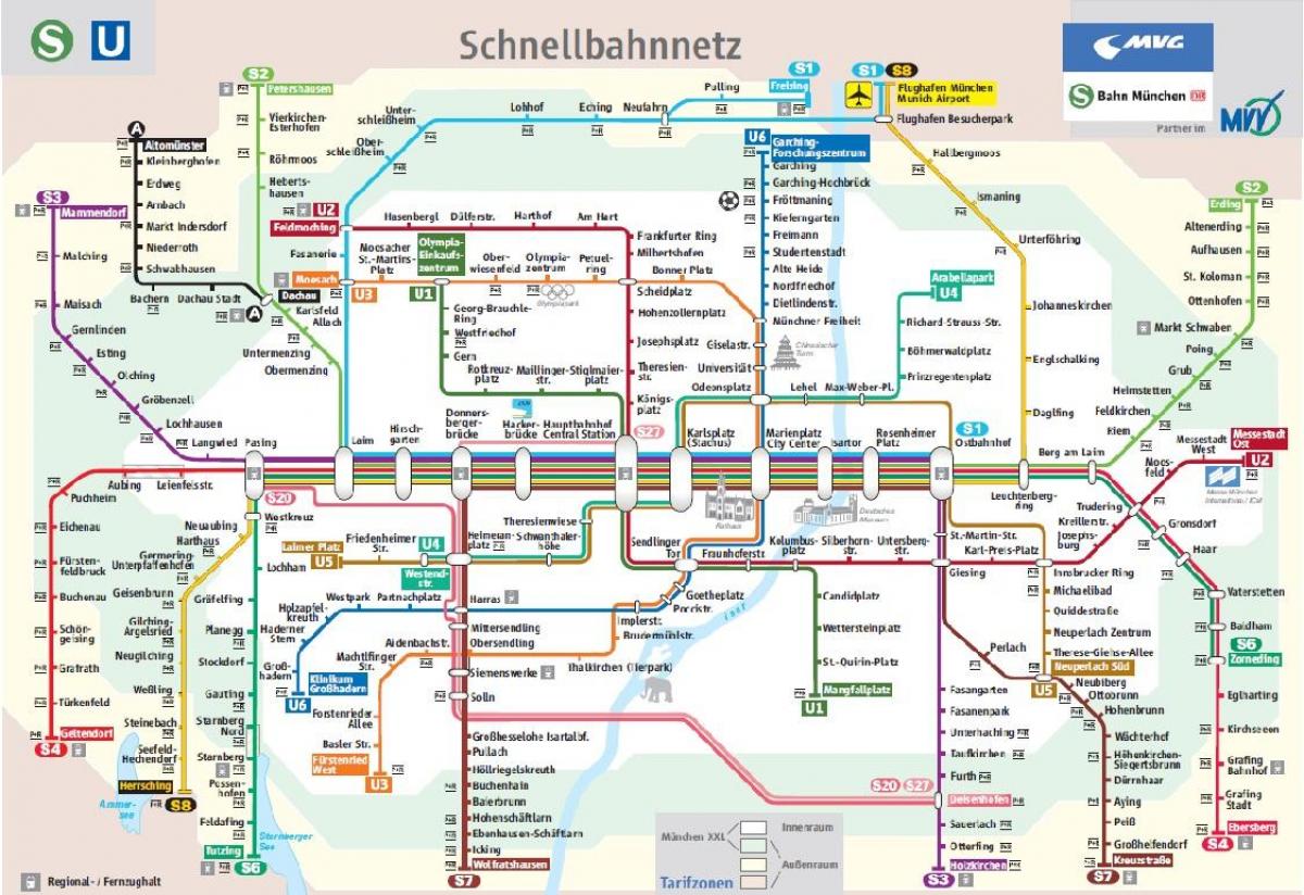 münchen s1 tåg karta