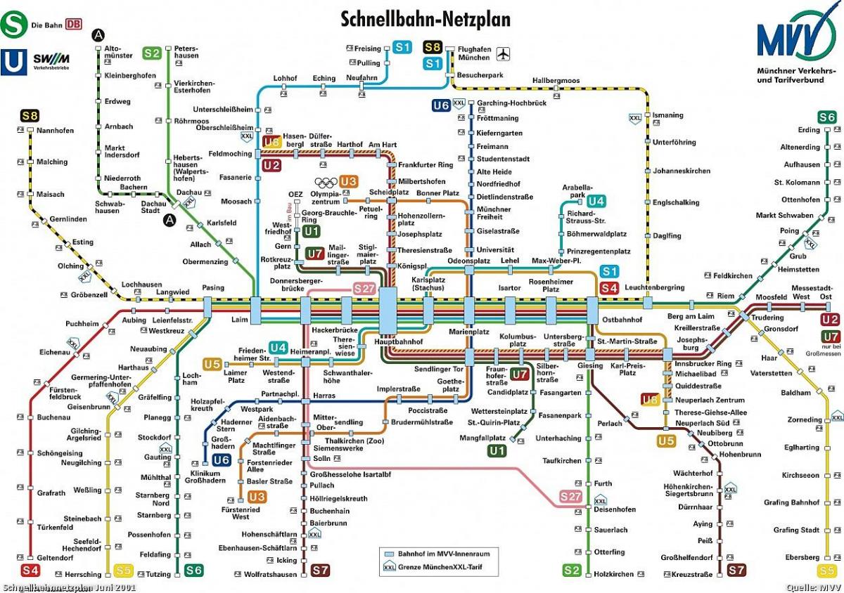 munchen transport karta