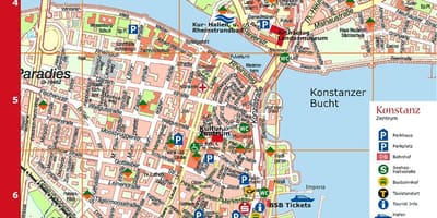 Turistkarta i münchen, tyskland