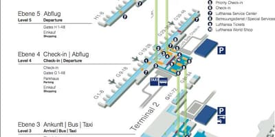 Karta över münchens flygplats lufthansa