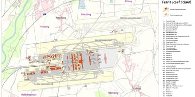 Münchens flygplats, terminal karta