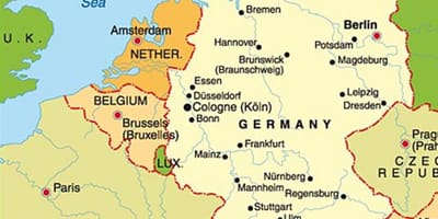 Karta över münchen europa