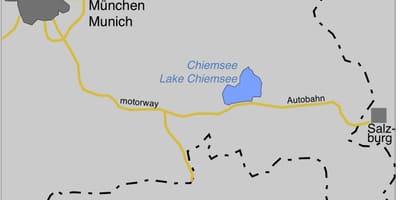 Karta ofmunich sjöar 