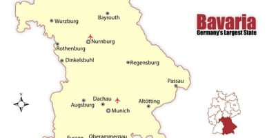 Munchen tyskland karta