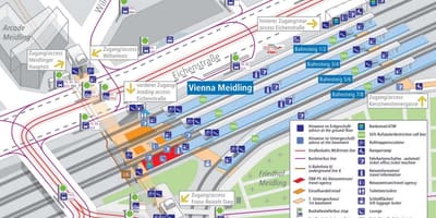 München järnvägsstation plattform karta