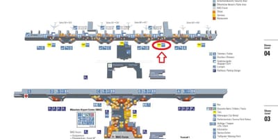 Karta över münchens flygplats, terminal 1