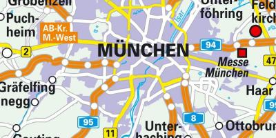 Münchens centrum karta