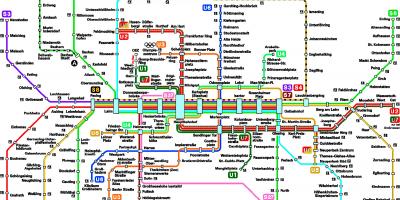 Karta över munchen metro