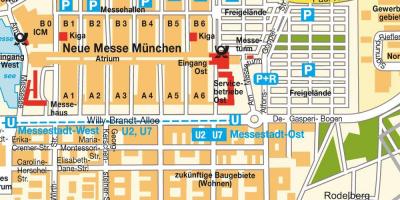 München ost tågstation karta