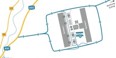 München flygplats biluthyrning karta