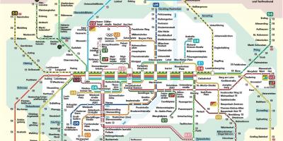 München järnvägsstation karta