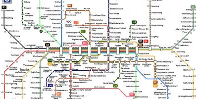 München s8 tåg karta